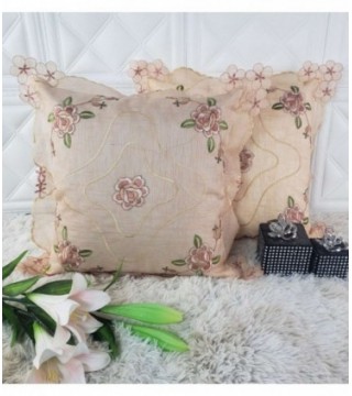 FUNDA PARA ALMOHADA CON BORDADO 0.45X0.45