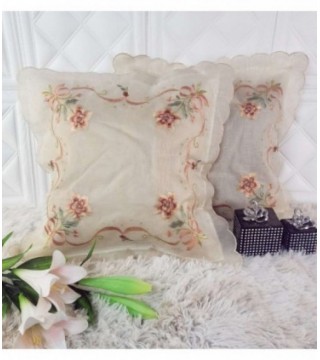 FUNDA PARA ALMOHADA CON BORDADO 0.45X0.45