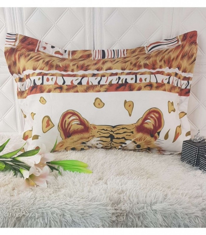 FUNDA PARA ALMOHADA 0.50X0.70 ESTAMPADO DE TIGRE