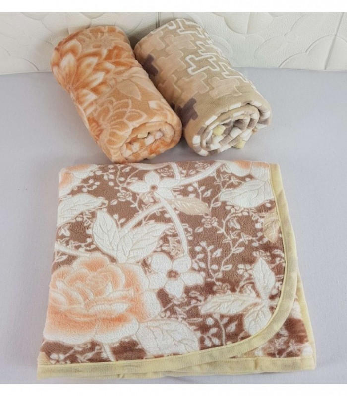 MANTITA PARA BEBE 0.90X1M MARRON ESTAMPADO VARIOS