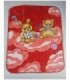 FRAZADITA PARA BEBE 1X1.20 ROJO ESTAMPADO