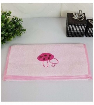 TOALLITA 0.35X0.70 COLOR ROSA CON DISEÑO