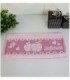 TOALLITA 0.35X0.70 COLOR ROSA CON DISEÑO