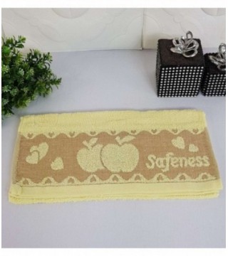 TOALLITA 0.35X0.70 COLOR AMARILLO CON DISEÑO