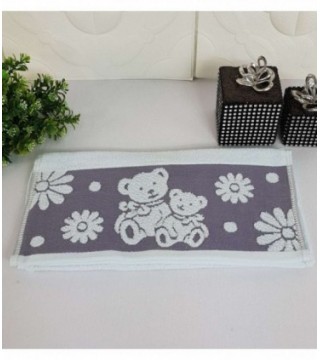 TOALLITA 0.35X0.70 COLOR CELESTE CON DISEÑO