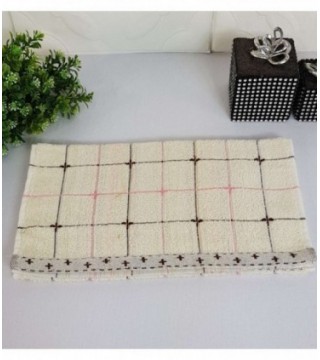 TOALLITA 0.35X0.70 COLOR CREMA CUADRILLE