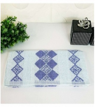 TOALLITA 0.35X0.70 COLOR CELESTE CON DISEÑO