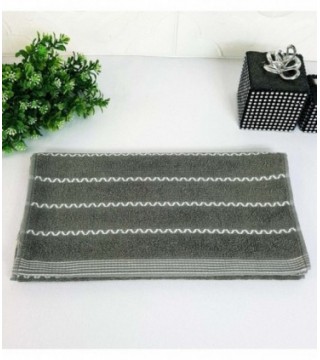 TOALLITA 0.35X0.70 COLOR MARRON OSCURO CON RAYAS
