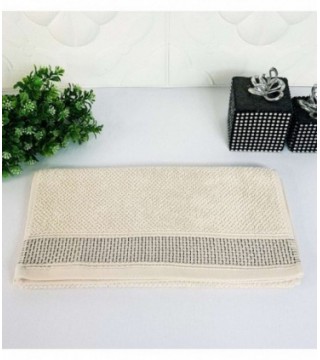 TOALLITA 0.35X0.70 COLOR BEIGE CON DETALLE