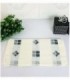 TOALLITA 0.35X0.70 COLOR CREMA CON GRIS
