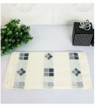 TOALLITA 0.35X0.70 COLOR CREMA CON GRIS