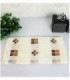 TOALLITA 0.35X0.70 COLOR CREMA CON MARRON