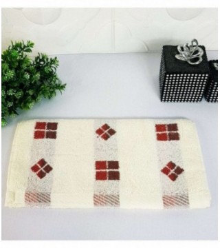 TOALLITA 0.35X0.70 COLOR CREMA CON BORDO