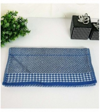 TOALLITA 0.35X0.70 COLOR AZUL OSURO CON DISEÑO