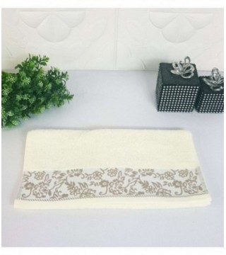 TOALLITA 0.35X0.70 COLOR CREMA CON DIBUJO