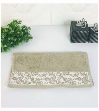 TOALLITA 0.35X0.70 COLOR BEIGE CON DIBUJO