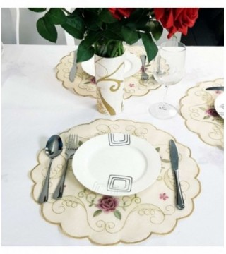 PORTA PLATO REDONDO 0.40CM BORDADO