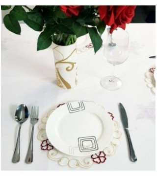 PORTA PLATO REDONDO 0.30CM BORDADO