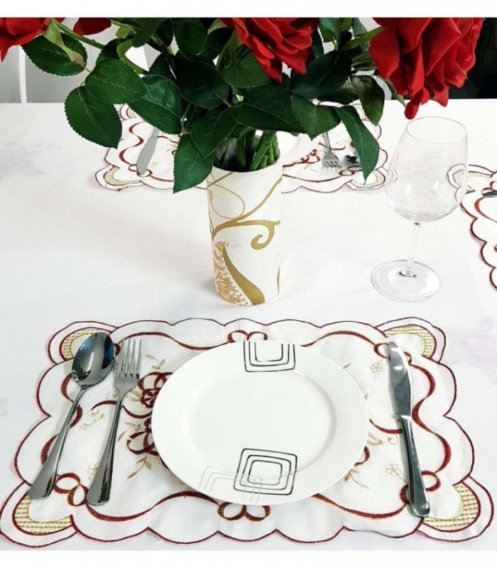 INDIVIDUAL DE MESA 0.35X0.40 BORDADO