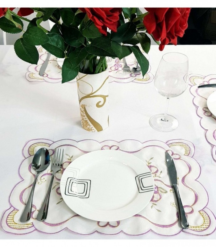 INDIVIDUAL DE MESA 0.35X0.40 BORDADO