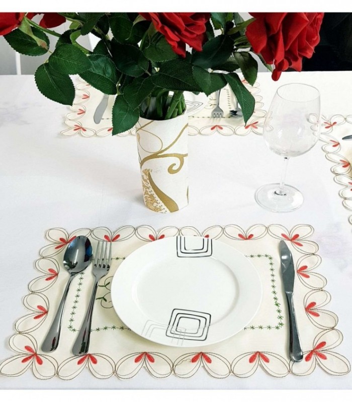 INDIVIDUAL DE MESA 0.35X0.40 BORDADO