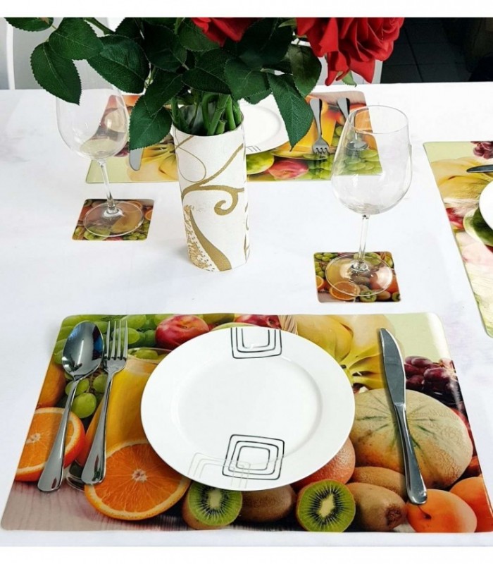 INDIVIDUAL 0.30X0.45 CON PORTA VASO- DE PLASTICO