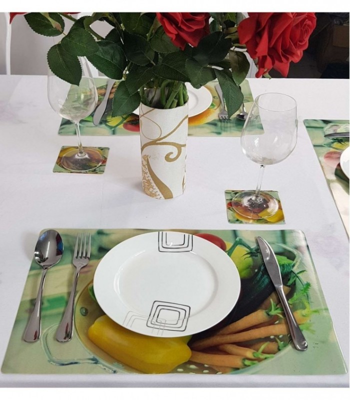 INDIVIDUAL 0.30X0.45 CON PORTA VASO- DE PLASTICO