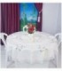 MANTEL REDONDO 1.70M BORDADO - CON 8 SERVILLETAS