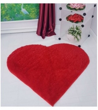 TAPETE DISEÑO CORAZON 1M. COLOR ROJO