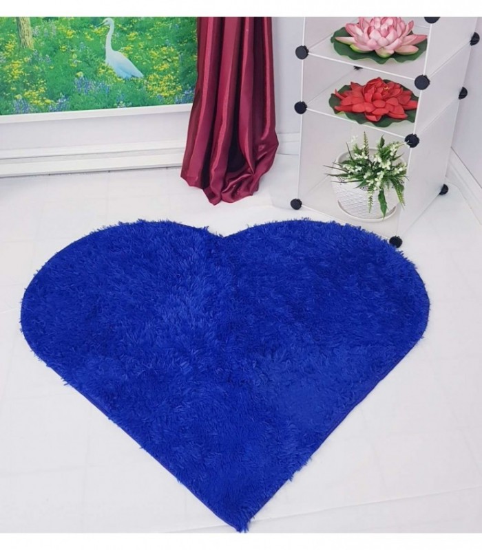 TAPETE DISEÑO CORAZON 1M. COLOR AZUL