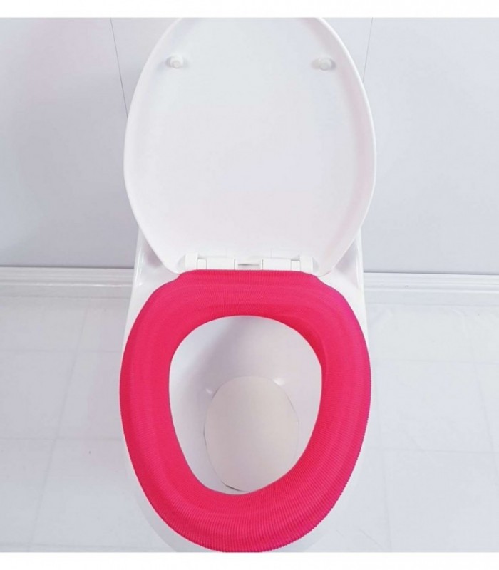CAPA PARA INODORO COLOR ROSADO OSCURO