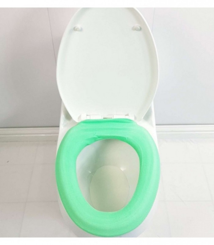 CAPA PARA INODORO COLOR VERDE AGUA
