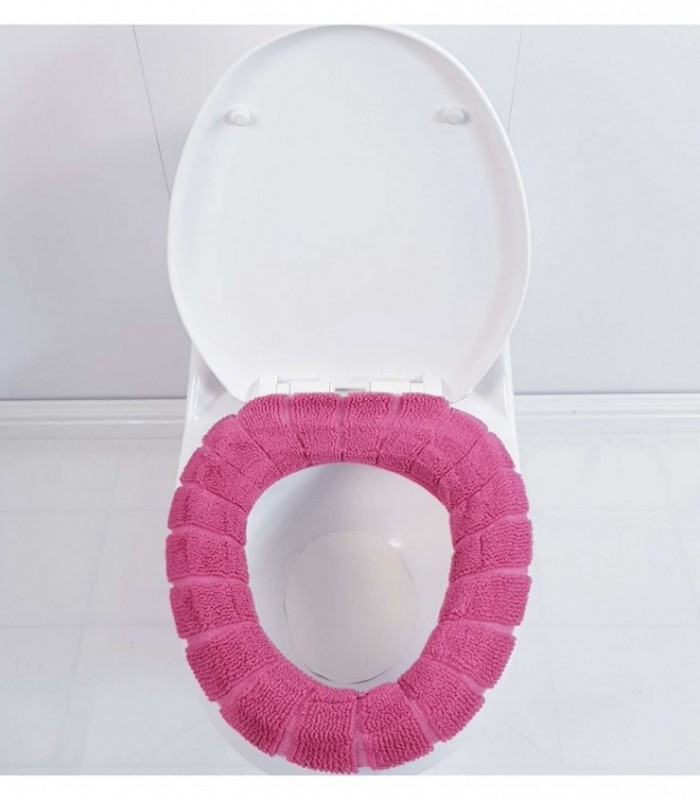 CAPA PARA INODORO COLOR ROSADO OSCURO