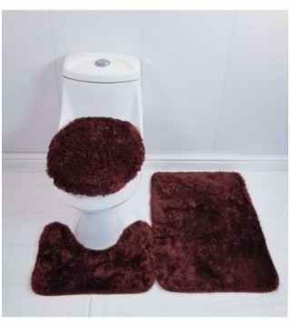 TAPETE PARA BAÑO 3 PIEZAS, COLOR MARRON