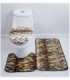 TAPETE PARA BAÑO 3 PIEZAS, COLOR ANIMAL PRINT
