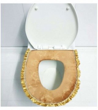 CAPA PARA INODORO CON BOLADO, COLOR DORADO