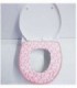 CAPA PARA INODORO,COLOR ROSA ESTAMPADO