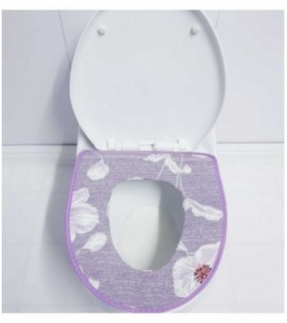 CAPA PARA INODORO, COLOR LILA ESTAMPADO