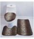 TAPETE PARA BAÑO 3 PIEZAS, COLOR ANIMAL PRINT