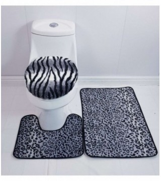 TAPETE PARA BAÑO 3 PIEZAS, COLOR ANIMAL PRINT