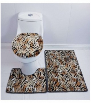 TAPETE PARA BAÑO 3 PIEZAS, COLOR ANIMAL PRINT