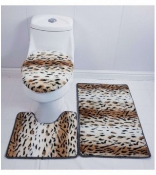 TAPETE PARA BAÑO 3 PIEZAS, COLOR ANIMAL PRINT