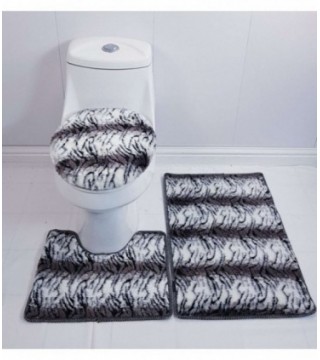 TAPETE PARA BAÑO 3 PIEZAS, COLOR ANIMAL PRINT