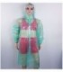 CAPA PARA LLUVIA FEMENINO- COLOR VERDE A MOTAS