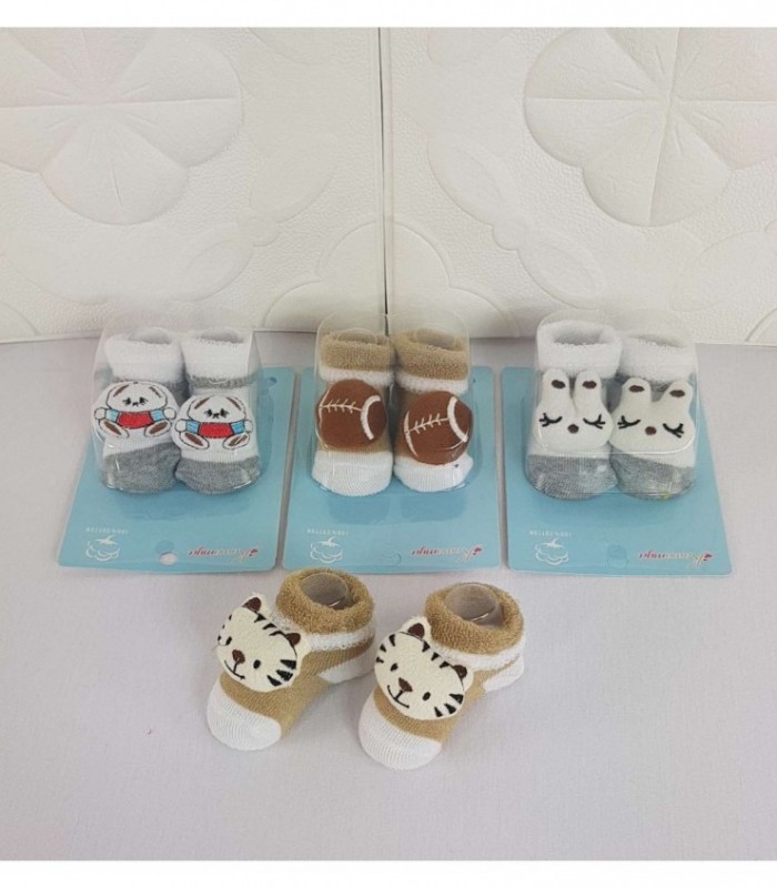 MEDIA PELUDITO PARA BEBE 0-12 MESES VARIOS COLORES