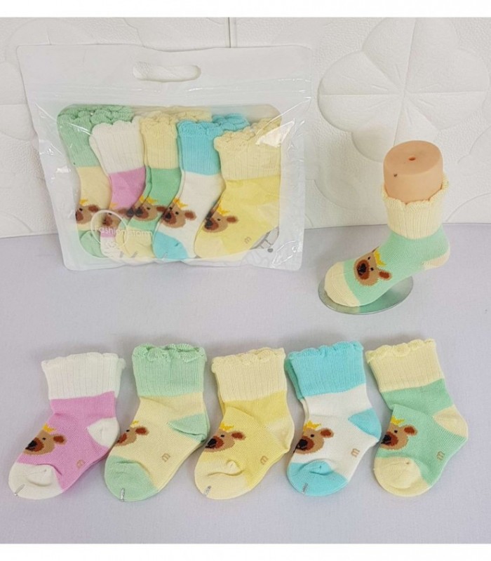 MEDIA PARA BEBE 0-12 MESES VARIOS COLORES