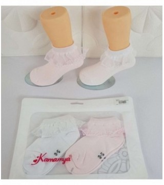 MEDIA CON ENCAJE 3-5 AÑOS VARIOS COLORES