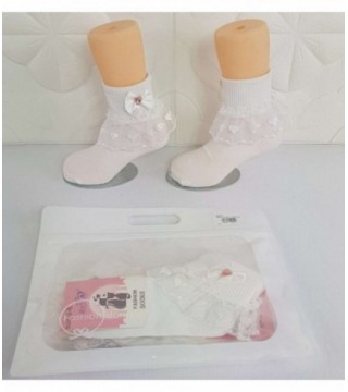 MEDIA CON ENCAJE 6-8 AÑOS COLOR BLANCO