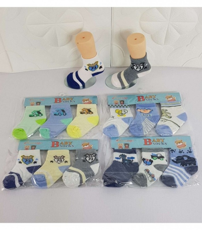 MEDIA PARA BEBE 0-12 MESES VARIOS COLORES