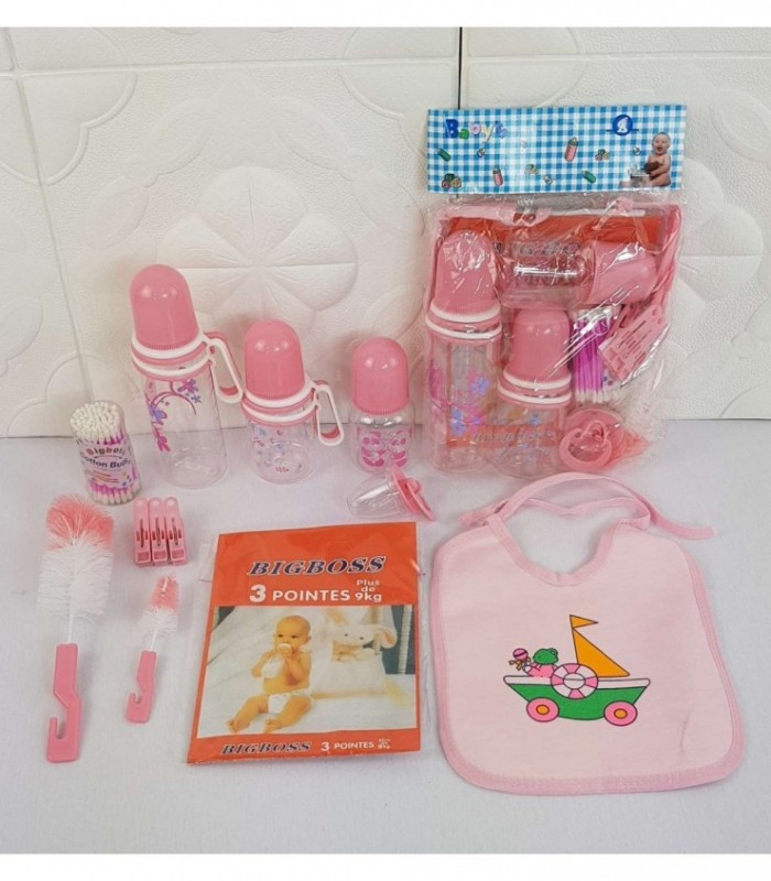 KIT DE MAMADERA COLOR ROSADO